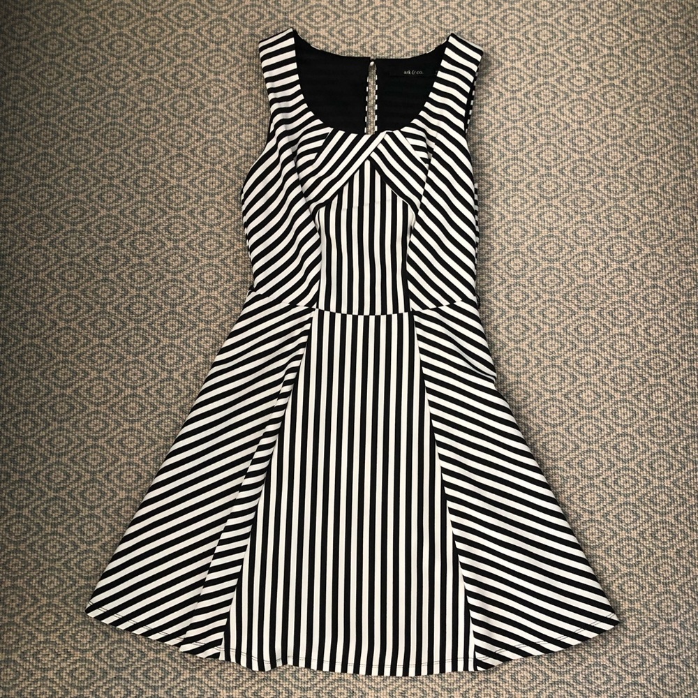 Black and White Stripped Dress